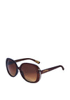 Powder Evelyn Sunglasses, Mahogany