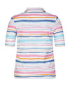 Rabe Striped Polo Shirt, Raspberry Multi