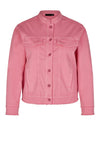 Rabe Frayed Trim Cotton Jacket, Pink
