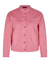 Rabe Frayed Trim Cotton Jacket, Pink