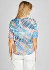 Rabe Wavy Stripe Print T-Shirt, Blue Multi