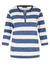Rabe Block Striped T-Shirt, Blue & White