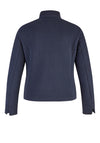 Rabe Contrast Pocket Ribbed Short Jacket, Navy