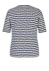 Rabe Curled Stripe T-Shirt, Navy & White