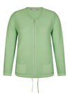 Rabe Zipped Short Cardigan, Pistachio