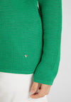 Rabe Open Knit Short Cardigan, Emerald
