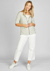 Rabe Vest & Cardigan Twinset, White & Khaki