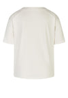 Rabe Drawstring Collar Graphic Top, White Multi