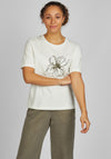 Rabe Sequin Flower T-Shirt, Off White
