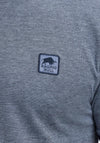 Raging Bull 2 Tone Badge Pique Polo Shirt, Navy