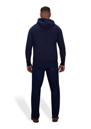Raging Bull Cut & Sew Hoodie, Navy & Grey