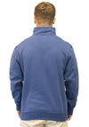 Raging Bull Half Zip Sweatshirt, Mid Blue