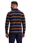 Raging Bull Stripe Rugby Shirt, Navy & Mustard