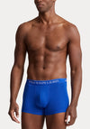 Ralph Lauren 3 Pack Stretch Cotton Trunks, Blue Multi