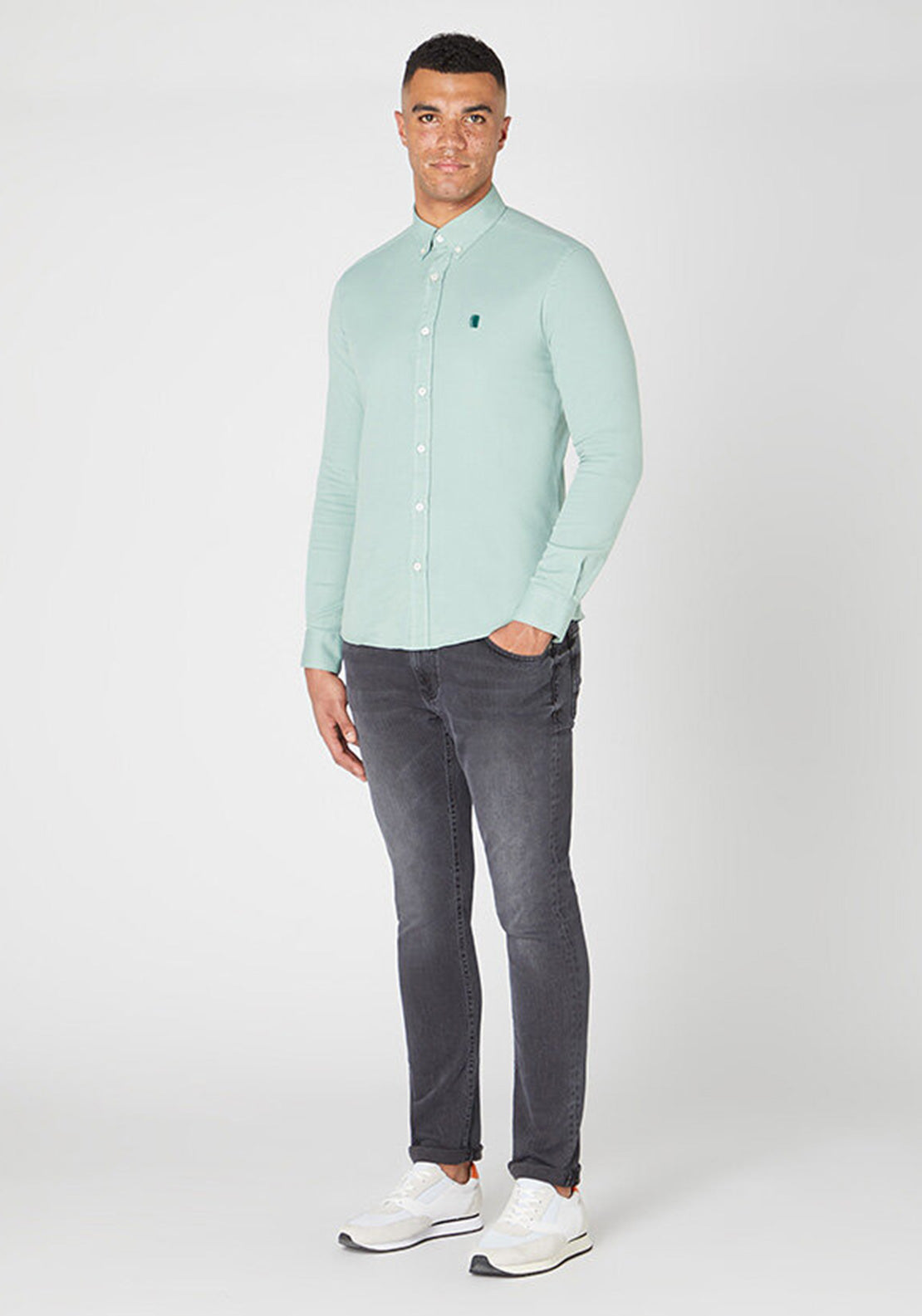 Remus Uomo Ashton Slim Shirt, Green