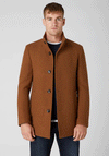 Remus Uomo Jonah Wool-Blend Tailored Coat, Tan