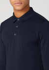 Remus Uomo Long Sleeve Polo Shirt, Navy