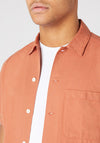 Remus Uomo Paolo Short Sleeve Shirt, Terracotta