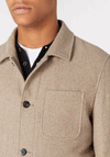 Remus Uomo Scott Wool Overshirt, Beige