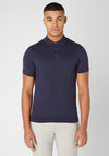 Remus Uomo Slim Fit Fine Knit Polo, Navy