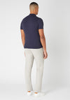 Remus Uomo Slim Fit Fine Knit Polo, Navy