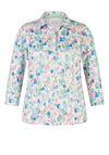 Rabe Circle Print Polo Shirt, Pistachio Green Multi