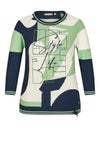 Rabe Drawstring Hem Sweater, Pistachio Green Multi