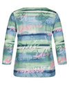 Rabe Drawstring Neck T-Shirt, Pistachio Multi