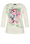 Rabe Floral Graphic T-Shirt, Off White