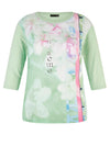 Rabe Floral Blur Print T-Shirt, Pistachio Green