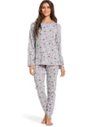 Rebelle Little Lovehearts Pyjama Set, Grey Multi