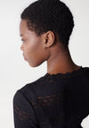 Salsa Long Sleeve Lace Top, Black