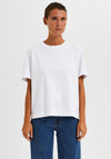 Selected Femme Boxy T-Shirt, Bright White