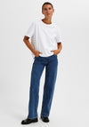 Selected Femme Boxy T-Shirt, Bright White
