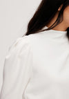 Selected Femme Pleat Shoulder Top, Snow White
