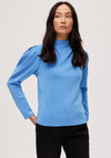 Selected Femme Pleat Shoulder Top, Ultramarine