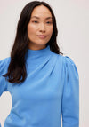 Selected Femme Pleat Shoulder Top, Ultramarine