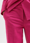 Selected Femme Polina Straight Leg Trousers, Raspberry Rose
