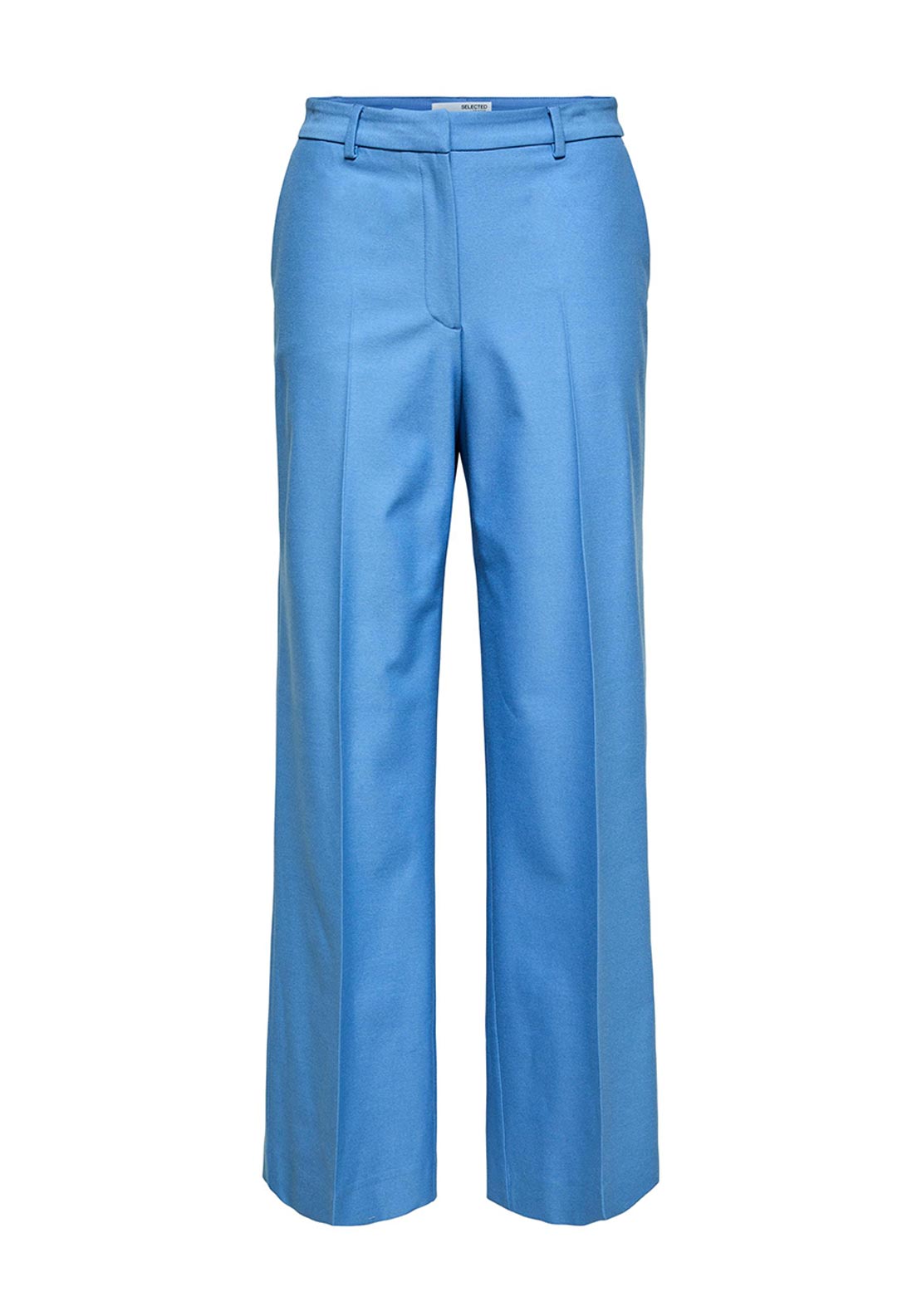 Selected Femme Eliana Wide Leg Trousers, Ultramarine