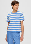 Selected Femme Essential Striped T-Shirt, Ultramarine