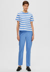 Selected Femme Essential Striped T-Shirt, Ultramarine