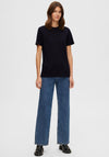 Selected Femme Essential T-Shirt, Black
