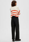 Selected Femme Tinni Wide Leg Trousers, Black