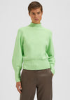 Selected Femme High Neck Knit Jumper, Pistachio Green
