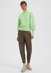 Selected Femme High Neck Knit Jumper, Pistachio Green
