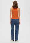 Selected Femme Anna Ribbed Tank Top, Orangeade