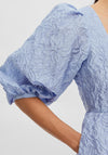 Selected Femme Margot Organza Midi Dress, Blue Heron