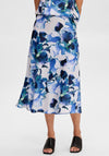 Selected Femme Rachelle Floral Maxi Skirt, Royal Blue