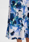 Selected Femme Rachelle Floral Maxi Skirt, Royal Blue