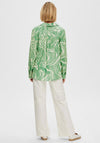 Selected Femme Sirine Print Shirt, Absinthe Green